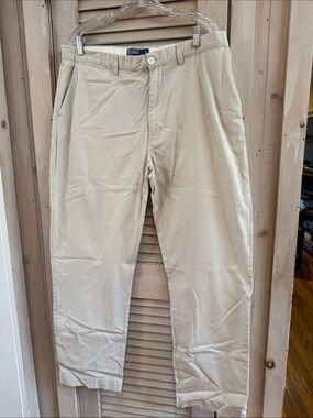 Vintage Polo by Ralph Lauren Light Beige Men's Chino Pants 38x32 Great Shape